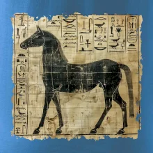 Egyptské hieroglyfy kôň