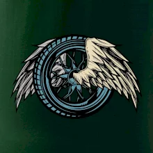 Moto koleso s krídlami