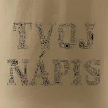 Steampunk vlastný nápis