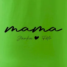 Mama - tričko menami deti písacie