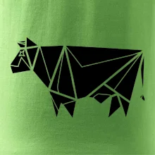 Origami krava z boku