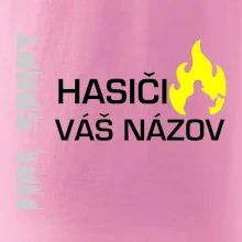 Hasiči - Váš názov - FLUO + Reflexná potlač