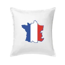 Francúzska vlajka mapa obrys