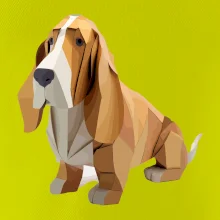 Baset zlepený z papiera