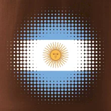 Argentína vlajka bodkovaná