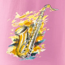 Saxofón maľovaný
