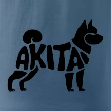 Akita Inu - Nápis v tele