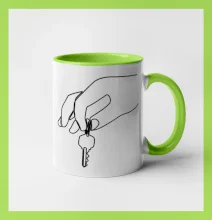 Kľúče a ruka jedným ťahom