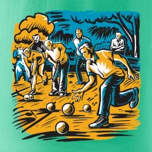 Petanque hra - modro oranžová