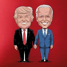 Trump a Biden - veľký kamaráti Trump a Biden - veľký kamaráti