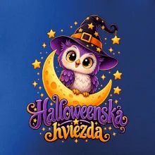 Halloweenska hviezda - sovička na mesiaci