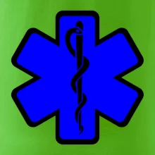 Rescue - Hviezda na prsníku + nápis na chrbte