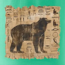 Egyptské hieroglyfy medveď