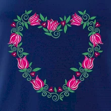 Červené tulipánové srdiečko (Pecka design) Červené tulipánové srdiečko (Pecka design)