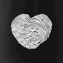 Odtlačok prsta srdce Odtlačok prsta srdce