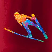 Skokan na lyžiach splash