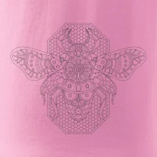 Steampunk včela čiernobiela