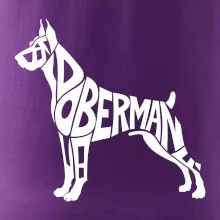 Doberman - nápis v tele
