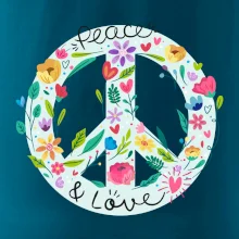 Peace and love symbol