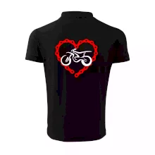 Moto srdce reťaz - enduro