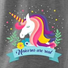 Unicorns are real dúhový Unicorns are real dúhový
