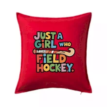 Farebný nápis Just a girl who loves field hockey