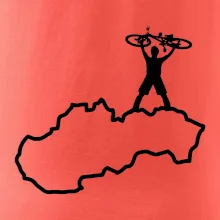 Mapa Slovenska - cyklista