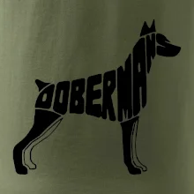 Dobermans - nápis v tele