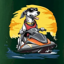 Chrt na vodnom skútri