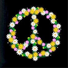 Peace symbol margaréty