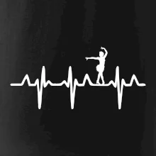 EKG tanečnice salsy