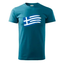 Grécko vlajka - štetkou Grécko vlajka - štetkou