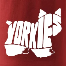 Yorkšírský teriér - Yorkie - Nápis v tele
