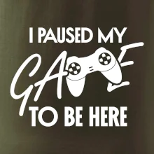 I paused my game to be here