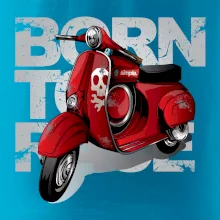 Scooter born to ride red