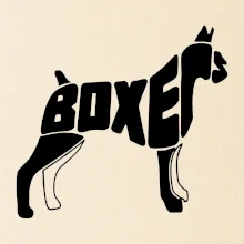 Boxer nápis v tele