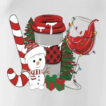 Vianoce, víno a snehuliak