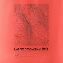 Gerlachovský štít - vrstevnice v obdĺžniku