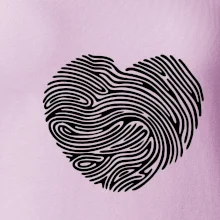 Odtlačok prsta srdce Odtlačok prsta srdce