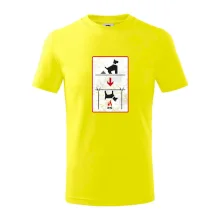 Tričko pre odporcov sraní na chodníku