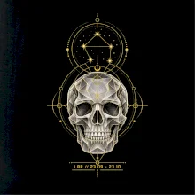 Váhy Astrologická geometrická lebka