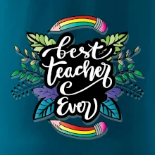 Farebné ceruzky best teacher ever