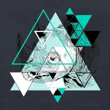 Biely nosorožec (Pecka design)