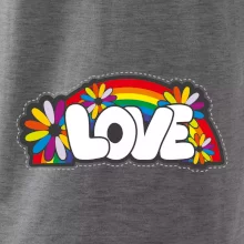 Love s dúhou v pozadí Love s dúhou v pozadí