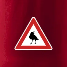 Dopravná značka - Pozor havran