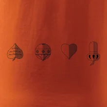 Prší - Faraon - farby hracích kariet