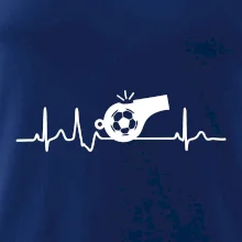 EKG futbal rozhodca a píšťalka EKG futbal rozhodca a píšťalka
