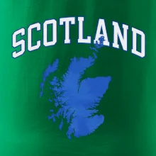Scotland nápis s mapou