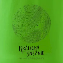 Králický Sněžník - vrstevnice v kruhu