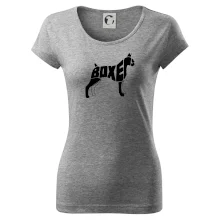 Boxer nápis v tele Boxer nápis v tele